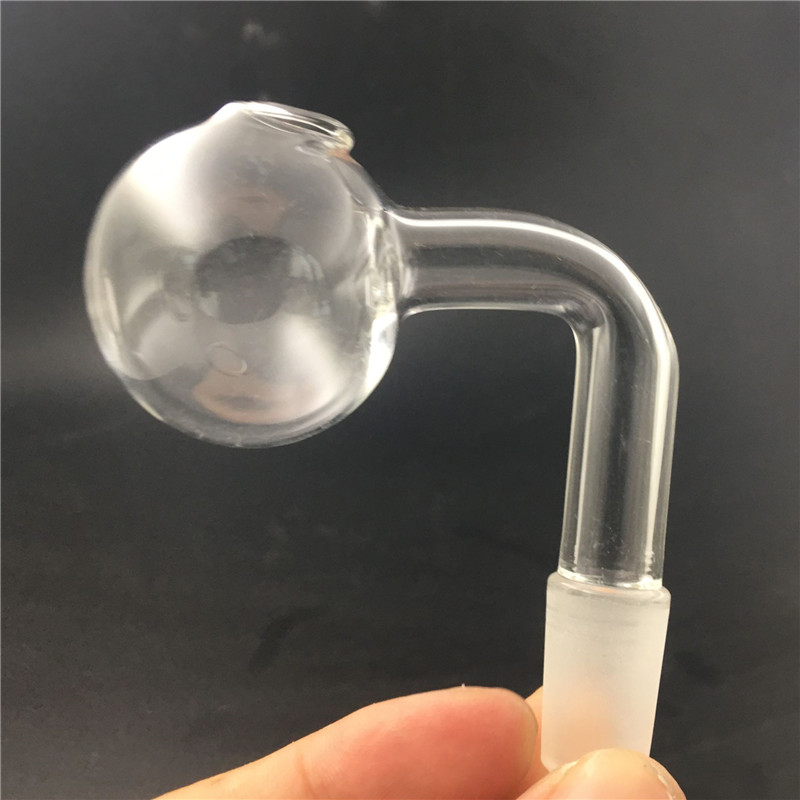 

90 Degrees 14mm&18mm male bowls 40mm big ball Glass Bowls clear thick pyrex glass oil burner bowl for oil rigs accessories
