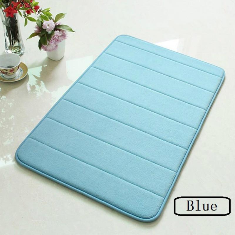 

WINLIFE Soild Soft Entrance Doormat Anti-Skid Rugs For Kitchen/Bdroom/Bathroom Area Rugs Water-absorbing Mats Washable1, 06