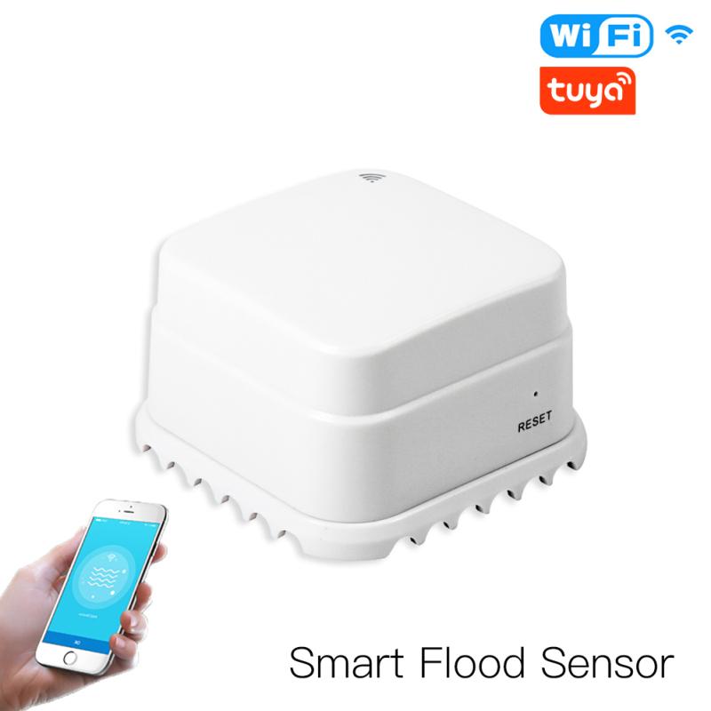 

4 pcs WiFi Smart tuya water leakage sensor agua smart life Flood Overflow Detector Alert Security Alarm APP instant push siren