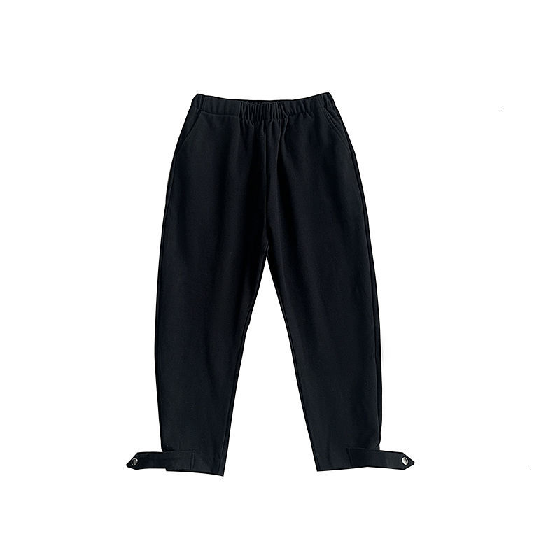 

Spring/winter 2021 Trousers New Leg Thick Waist Microstretch Young Male Clothes 6XLP, Black