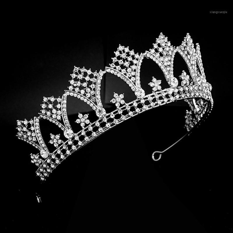 

Luxury Bling Star Crystal Wedding Tiaras And Crowns Bride Noiva Bridal Hair Jewelry Headbands For Women Girls FORSEVEN Clips & Barrettes, Golden;silver