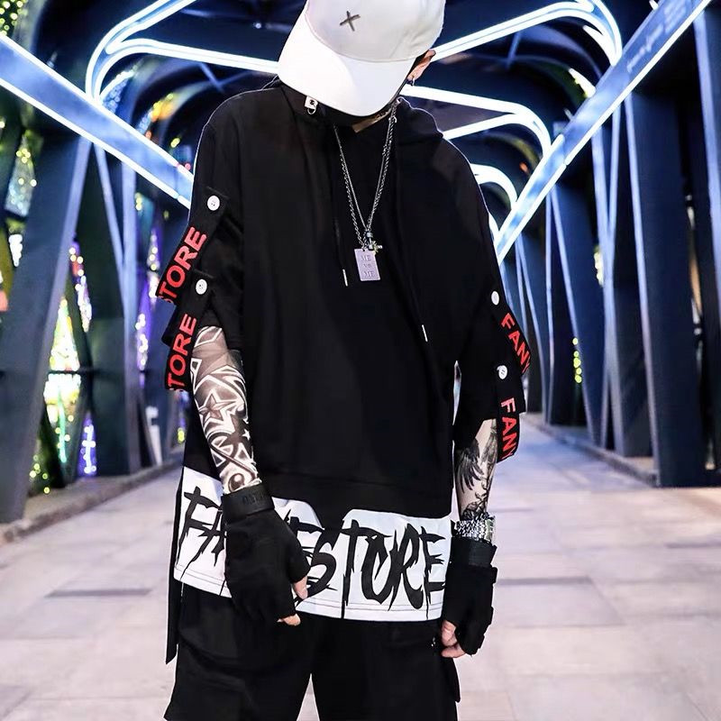

Cool Dragon Rock T Shirt Funny Fashion Oversized Red Tshirt Streetwear Japanese Loose Short Sleeve Hip Hop Hooded T Shirts Male