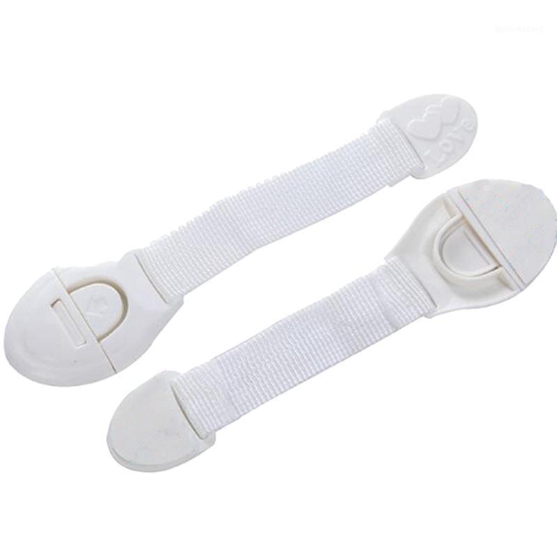 

10 Pieces Of Child Protection Lock Long Drawer Door Cabinet Lock Plastic Child Protection Door1