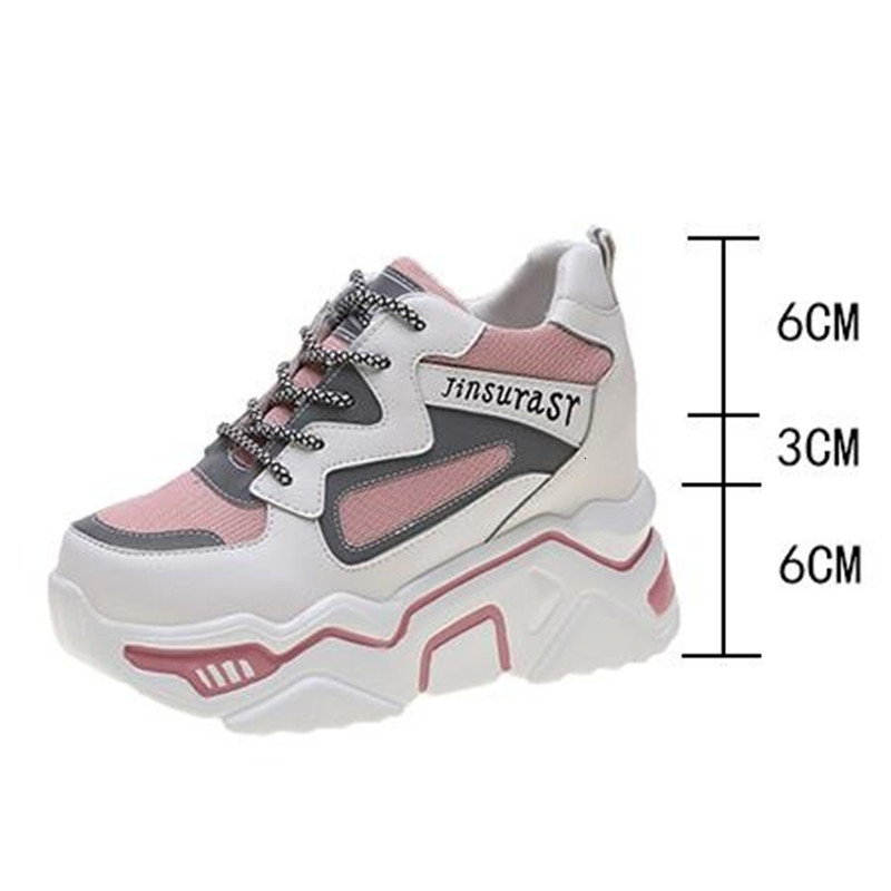 

2021 New Malpractice Inner Increasing of Women Large Muffin with Nine Inches Heels High Leisure Shoes Unique 9XUH, Black