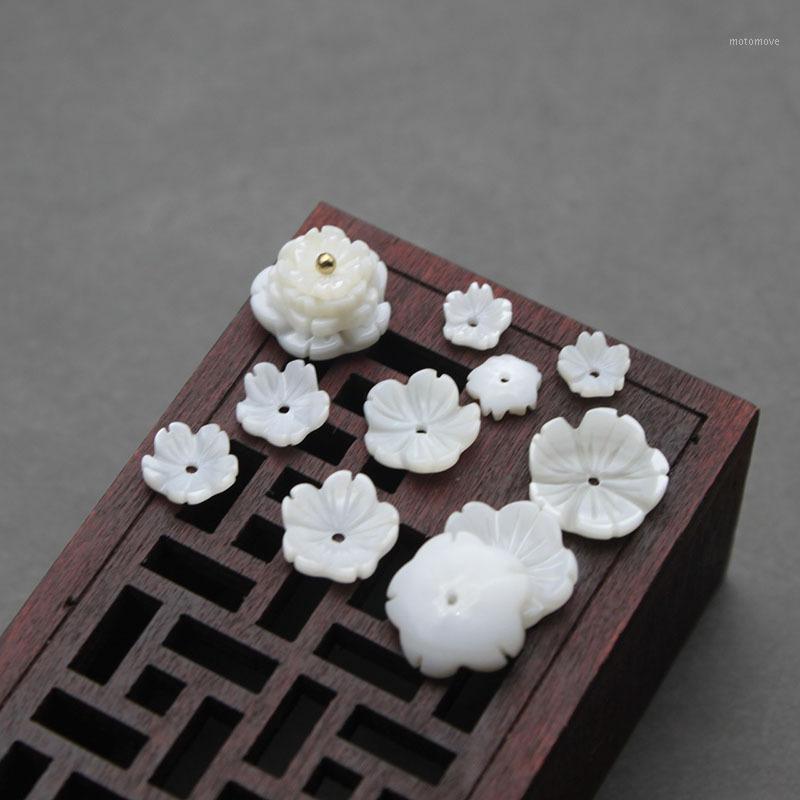 

5pcs Natural Freshwater Shell Hand-carved Bowl Flower Beads Jewelry Making DIY Necklace Earrings Hair Clip Brooch Accessories1