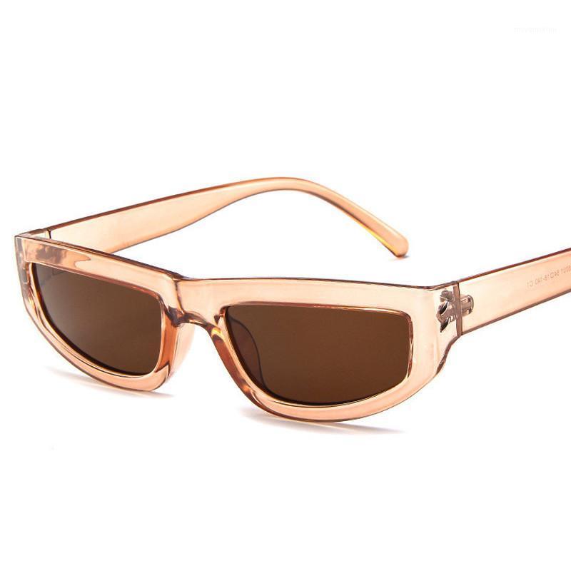 

Retro Fashion Flat Top Sunglasses Women Narrow Frame Retro Trend Sun Glasses Uv400 Oculos De Soll1