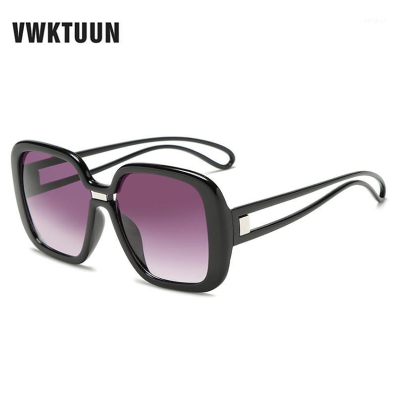 

Sunglasses VWKTUUN Women 2021 Square Shades For Oversized Luxury Wide Frame Sun Glasses Vintage UV400 Oculos1