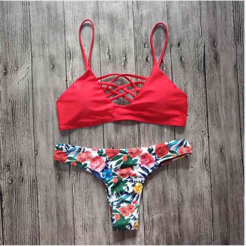 

bikini push up padded bandage swimwear women traje de bano mujer trikini maio biquini monokini swimsuit badpak maillot femme, White;black