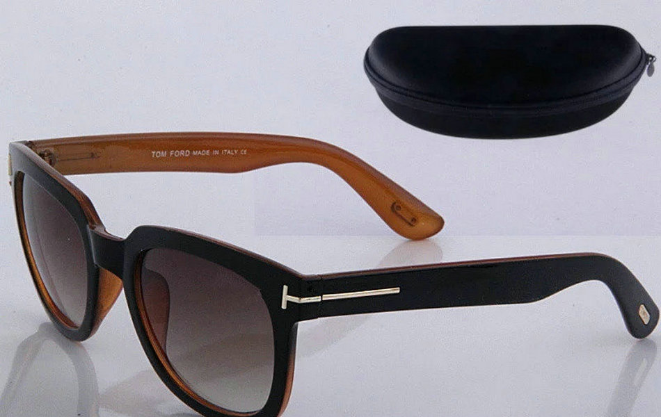 

tom mens sunglasses designer sunglasses bridge fashion sunglasses UV lenses with leather case ford TF211 5178 52, White;black