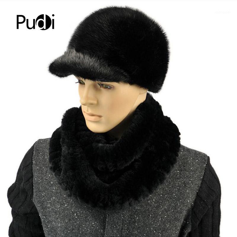 

SCR035 100% real genuine fur black scarf men's winter warmer solid fashion scarves1