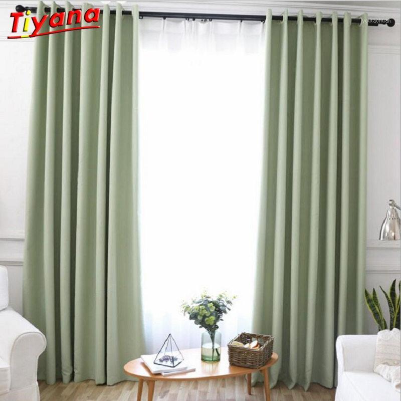 

Blackout Curtains for the Bedroom Solid Colors Curtains for the Living Room Window Grey Gold 75%Shading Blinds 092&301, White tulle