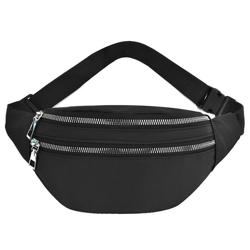 

Ladies Waterproof Waist Bag Ladies Fashion Waist Bag Travel Crossbody Chest Unisex Hip Pillow, Black