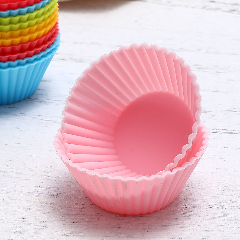 

New Cake Mold Silicone Round Shaped Muffin Cupcake Baking Molds Kitchen Cooking Bakeware Maker DIY Cake Decorating Tools