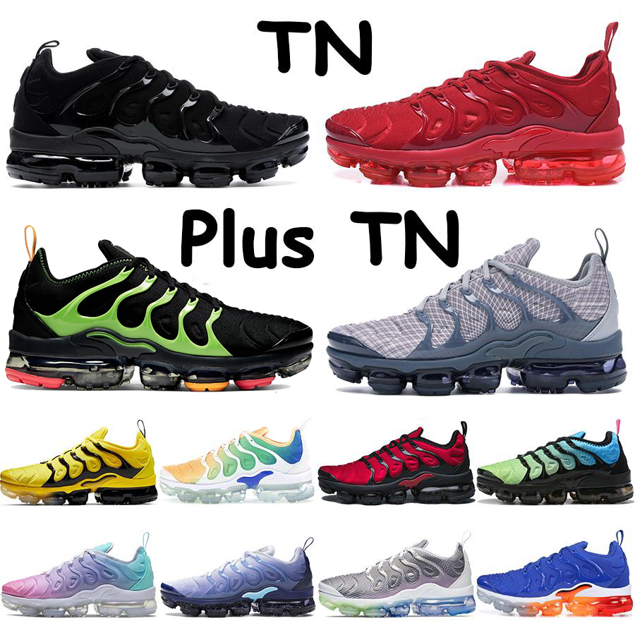 

Plus TN mens running shoes pink sea bleached coral pure triple black white red black electric green bumblebee voltage purple women sneakers, 49 shoe box