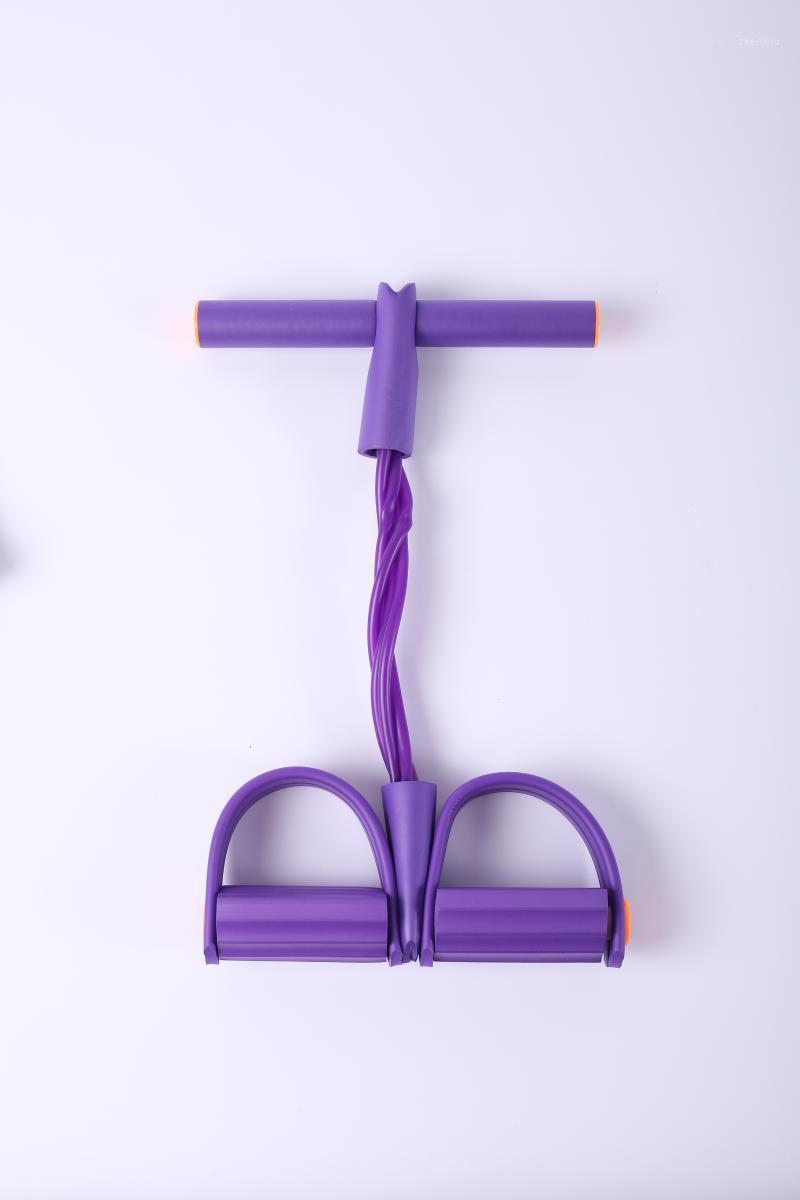 

Multi-functional pedal elastic rope leg stretcher sit-up abdominal exerciser abdominal exerciser1, Blue