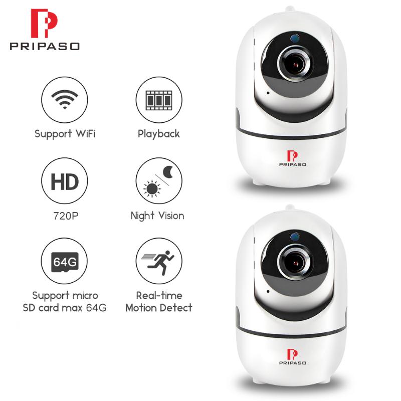 

Pripaso Wireless Smart IP Camera WiFi HD 720P PTZ ipcamera Indoor Home Security Surveillance CCTV Network Camera Baby Monitor