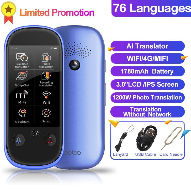 

Boeleo W1 Pro AI Voice Photo Offline Translator 3.0" LCD/IPS 4G WIFI 8GB Memory 1780mAh 76 Languages Travel Business Translation1