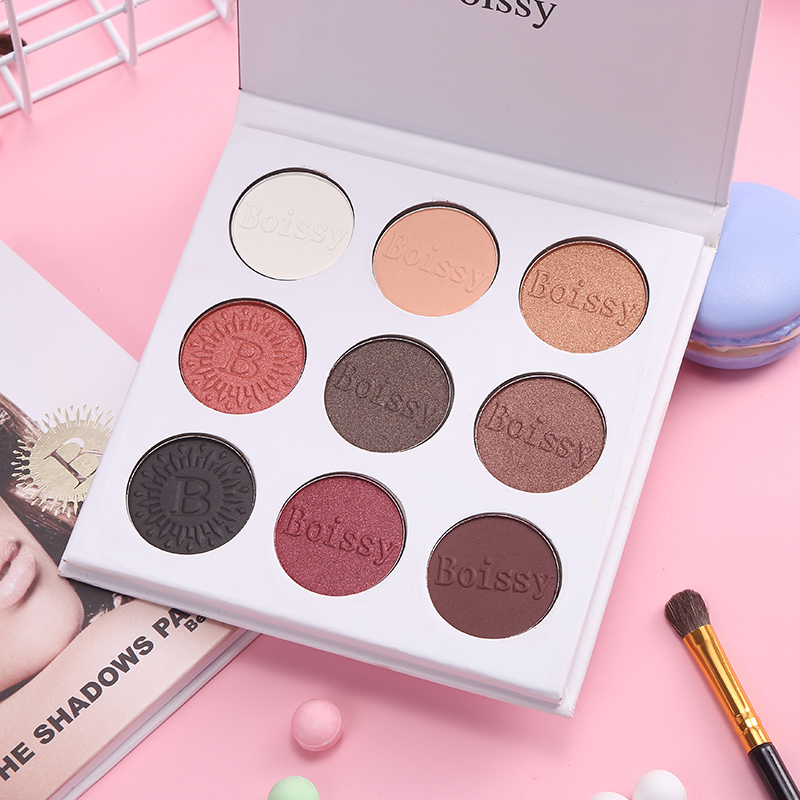 

Eye Shadow Palette Cosmetics 9 Colors Eyeshadow Palette Smoke Makeup Shimmer Comfortable And Breathable Stylish Simplicity