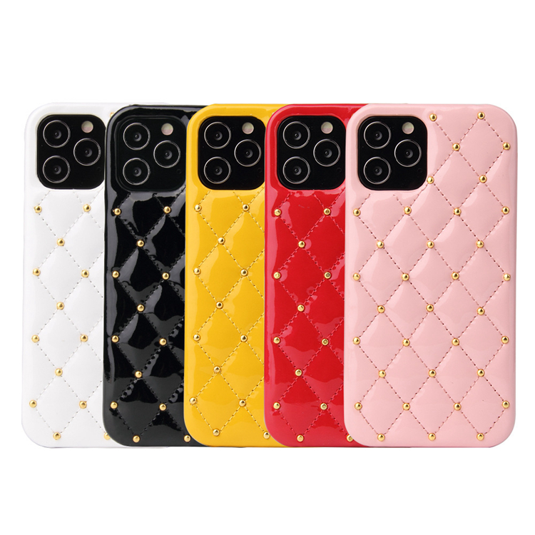 

For iPhone 12 11 Pro Xs Max XR 8 7 6 Plus PC Back Solid Anti-fall Cover Luxury Designers Fashion leather Phone Case, Mix color best selling color
