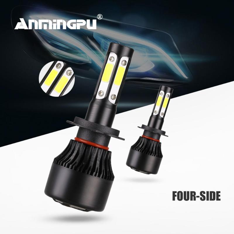 

Anmingpu 2x 90W 10000LM Led H7 Headlight Bulb H4 H11 Led H8 H9 9005 3 9006 4 Auto Lamps For Cars 6500K 12V