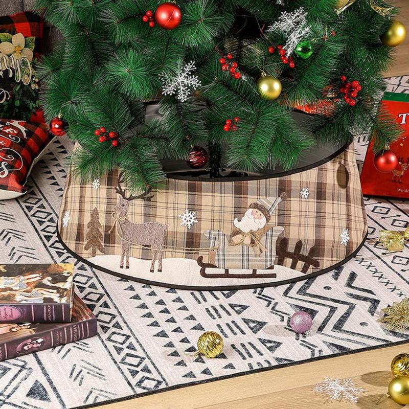 

Christmas Tree Decor 48 Inch Christmas Tree Skirt Decorative Base Cover Ornament Floor Decor Ornament