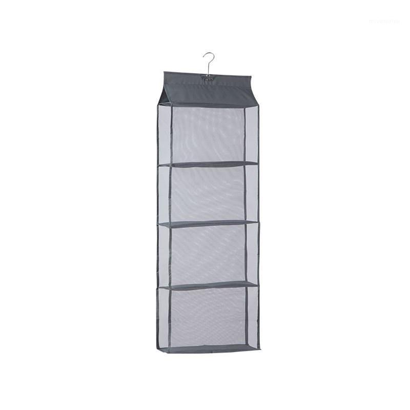 

1 Piece Multi Layer Hanging Handbag Organizer Oxford Wardrobe Transparent Storage Bag For Handbag Home Closet Hanger Dust-proof1, Grey 2 layers