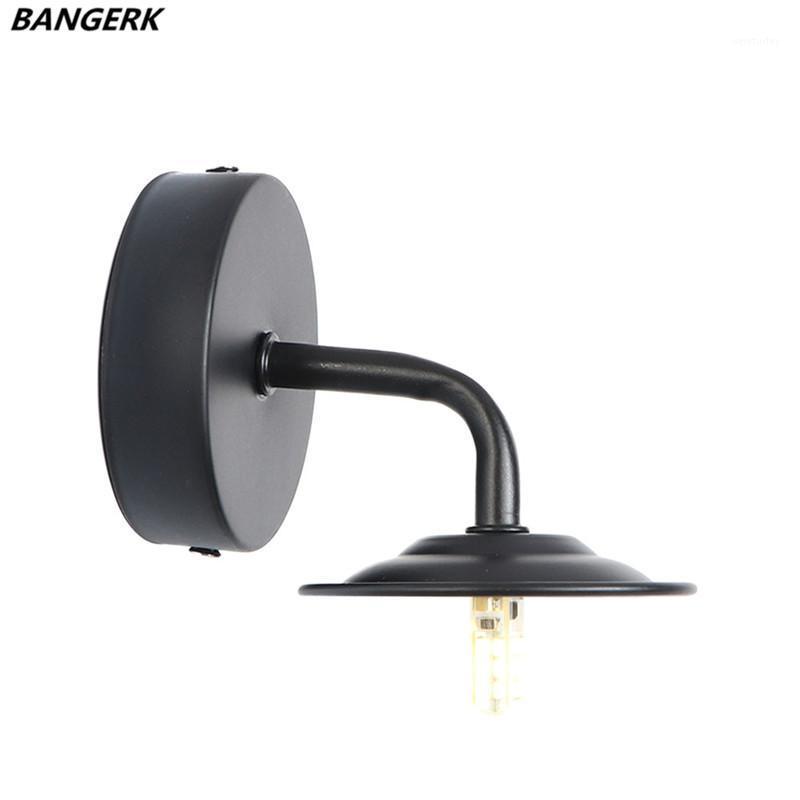 

Simple Modern Wall Lamp Iron Black G4 LED Wall Light Fixtures Antique Loft Mini Decor Bedside Sconces Home Lighting1