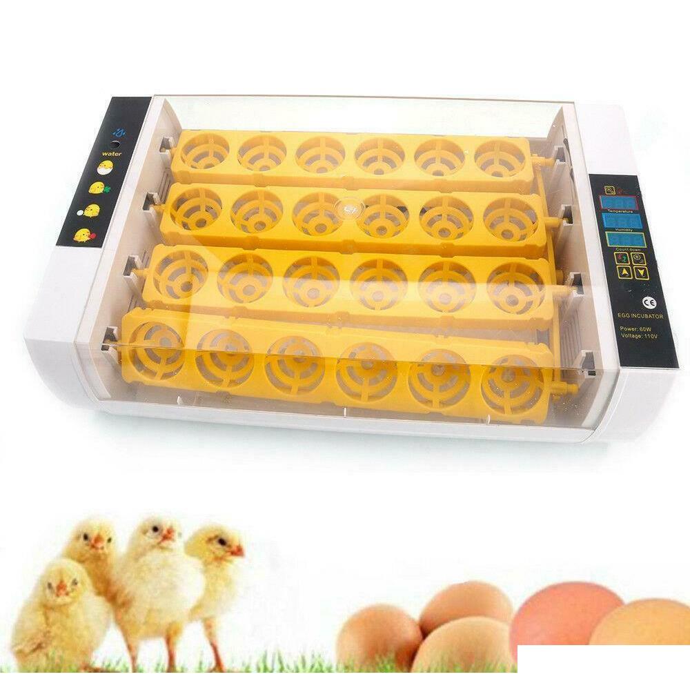 

New Automatic 24 Digital Chick Bird Egg Incubator Hatcher Temperature Control H6Coh