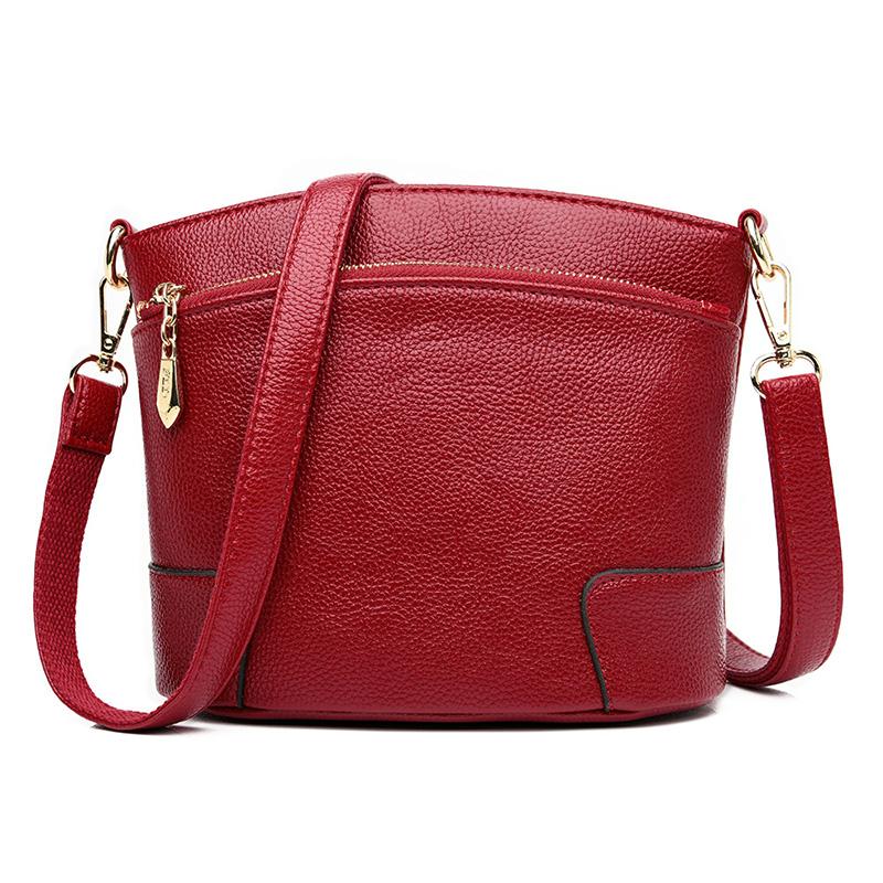 

Women Handbag Leather Women Shoulder Bags Designer Bags Ladies Casual Crossbody Female Messenger Bag, Black