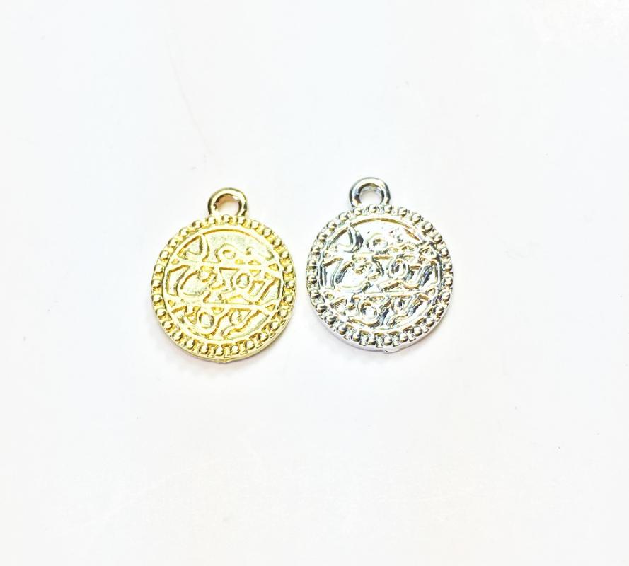 

Eruifa Popular 20pcs 13mm Flat Letter Coin Wholesales necklace,earring bracelet jewelry DIY handmade 2 colors