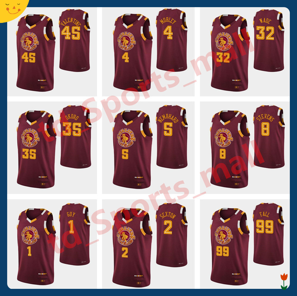 

2021-22 Basketball Jerseys Printed Clevelands Men Lauri Markkanen Collin Sexton Evan Mobley Kevin Love Jarrett Allen 75th Anniversary Cavalier jerseys, As shown in illustration