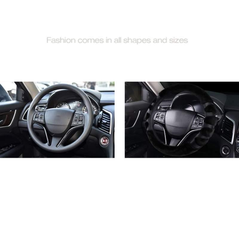 

Autumn And Winter Plush Trim Car Inner Ring Warm Car Steering Wheel Cover