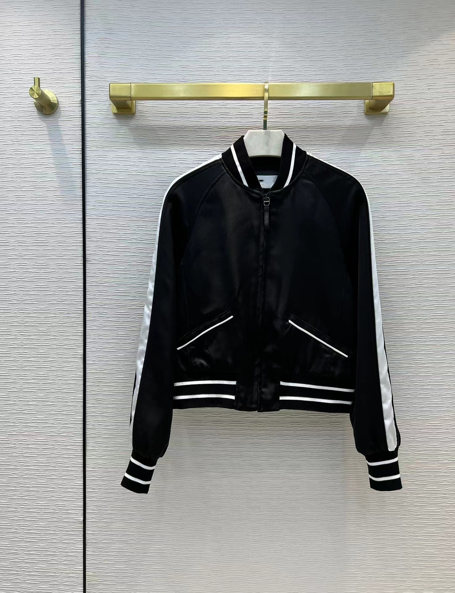 

Milan Runway Jackets 2022 Spring Long Sleeve Stand Collar Women' Coats Designer Outerwear Brand Same Style Coats 1229-6, Picture color
