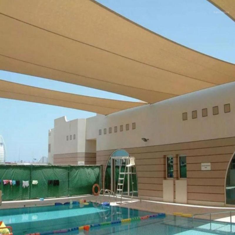 

Sun Shade Canvas Sunshade For Backyard Deck Outdoor Swimming pool cover 9 Colors Shading Net High temperature protection1