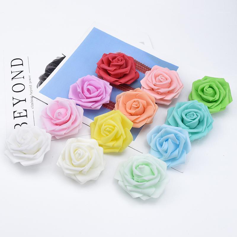 

30/50 Pieces PE roses decorative flower wall wedding home decoration accessories bridal accessories clearance artificial flowers1