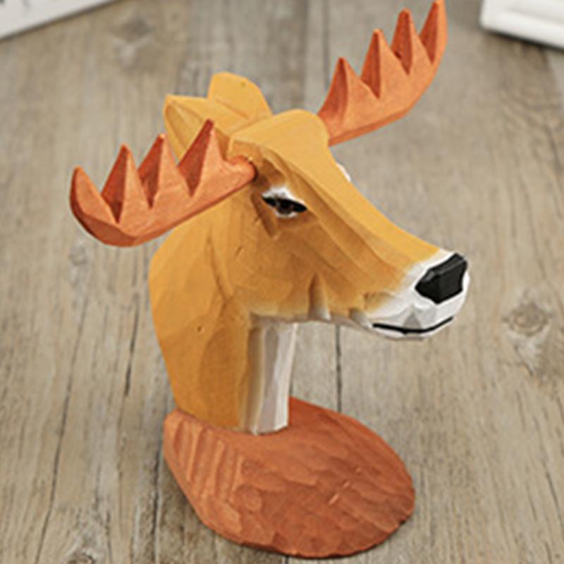 

Animal Figurine Organizer Wooden Cartoon Display Stand Desktop Eyeglasses Holder Sunglasses Home Decorative Necklace Gifts