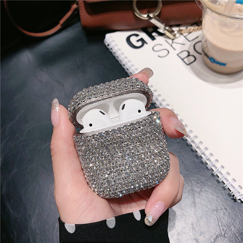 

Fashion luxury diamond box airpod Pro box silicone protective case designer airpod Box Girl accessories lady EJT01
