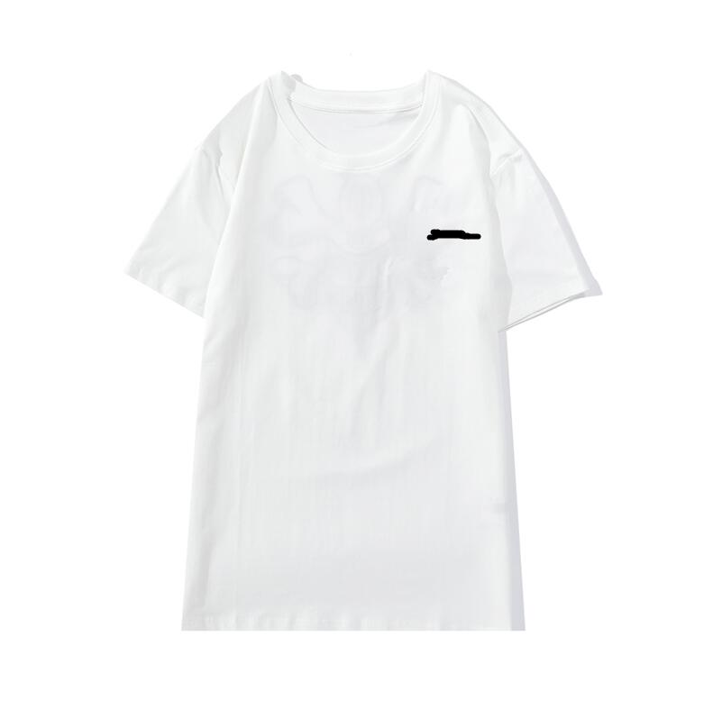 

2021 Men's Clothing and women designer T-shirt fashion casual street embroidery high quality black white pure cotton comfortable breath, White;black