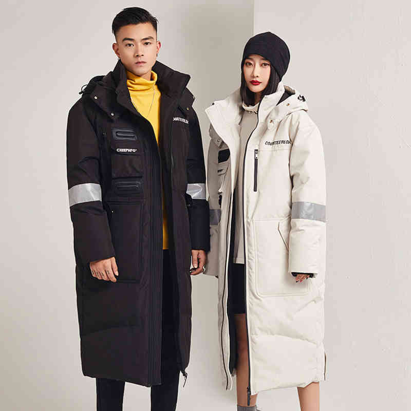 

Men's duck down et, Hoodie, winter coat, Black