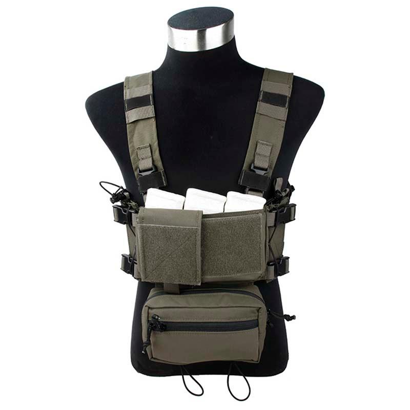 

TMC Lightweight Tactical Vest SS Modular Chest Rig Set A Chest Hanging Matte RG/CB Cordura 500D fabric