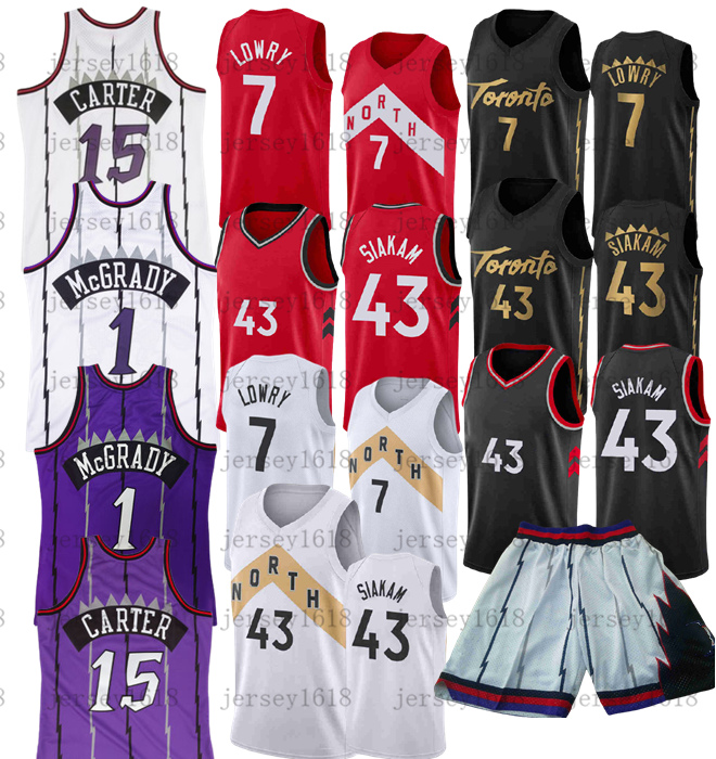 

2021 new Toronto Pascal 43 Siakam Vince 15 Carter Basketball Jersey Tracy 1 McGrady Marcus 21 Camby Mens ADULT YOUTH KIDS JERSEY, Mens jersey