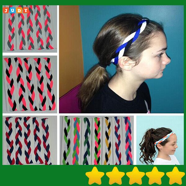 

2021 Customized Women's Yoga Braided Mini Sport Headband, Red