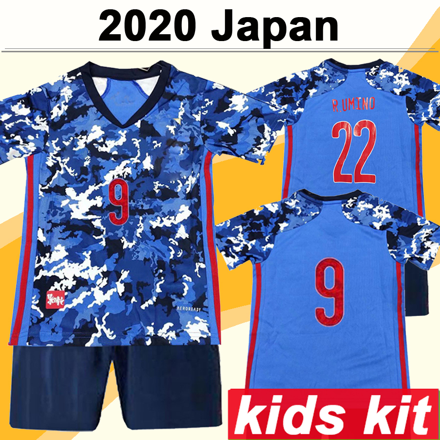 

2020 Japan National Team OKAZAKI KAGAWA Kids Kit Mens Soccer Jerseys Home Blue Child Football Shirts New HONDA HASEBE NAGATOMO Boy Uniforms, Tz2392 2020 home kids kit