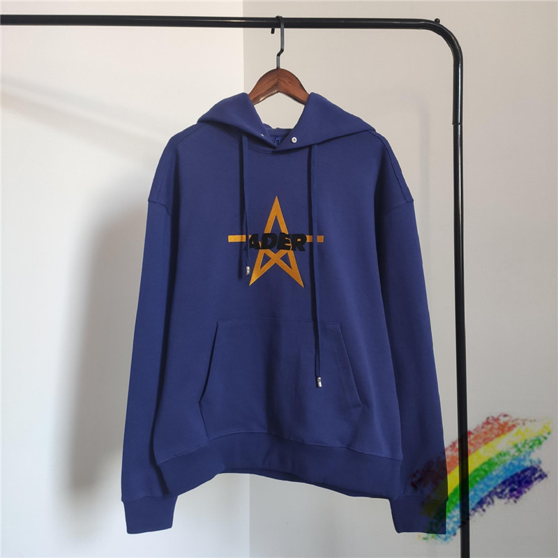 

Embroidery Hoodie Men Women Blue Sweatshirts 2021 High Quality Cotton Pullover