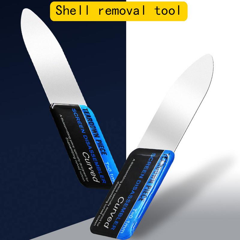 

Mobile Phone Curved LCD Screen Spudger Opening Pry Card Tools Ultra Thin Flexible Mobile Phone Disassemble Steel Metal