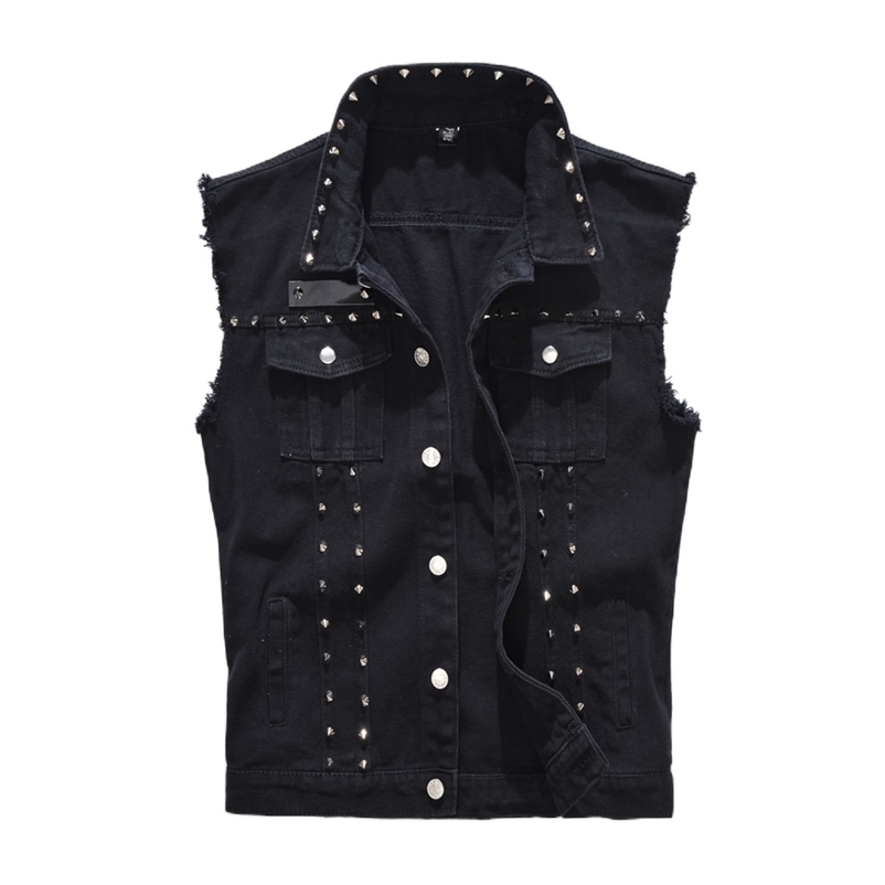 Denim Vest Men Punk Australia