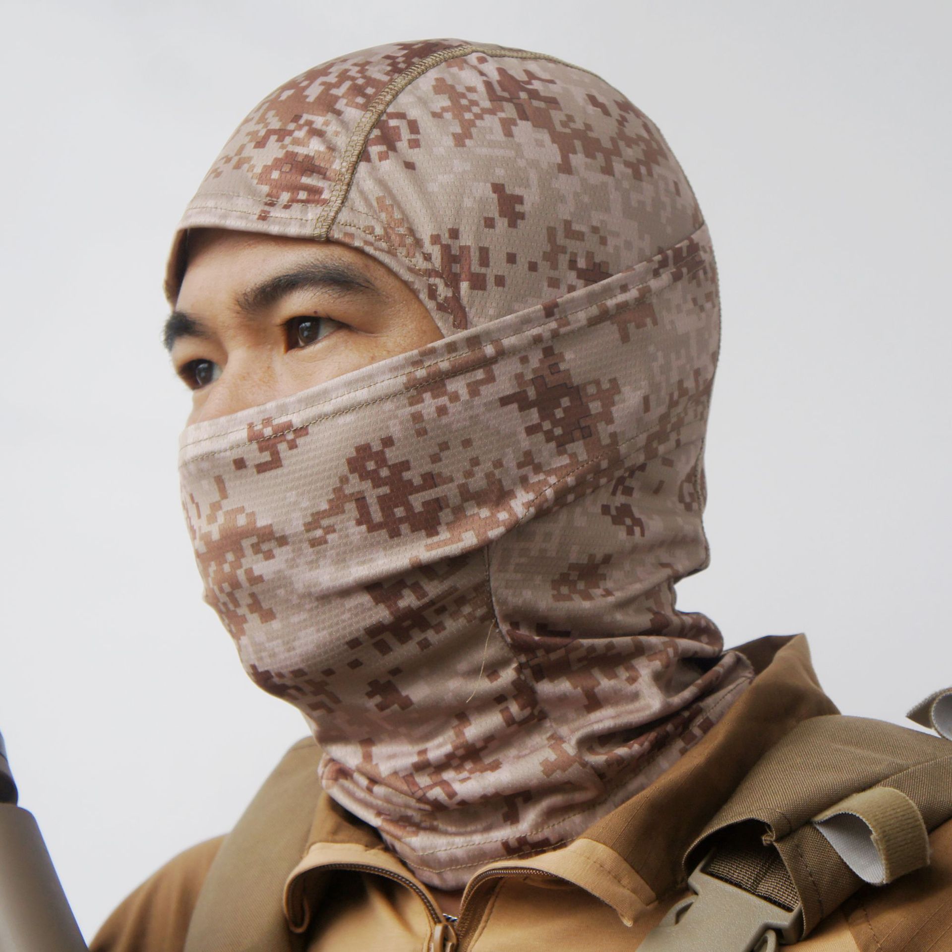 

New style headgear outdoor camouflage mask clothing bicycle motorcycle hunting camouflage army fan accessories windproof hood outdoor protec, Multi