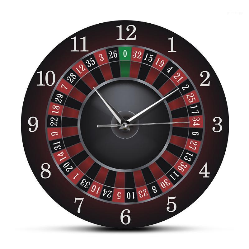 

Poker Roulette Wall Clock With Black Metal Frame Las Vegas Game Room Wall Art Decor Timepiece Clock Watch Casino Gift1