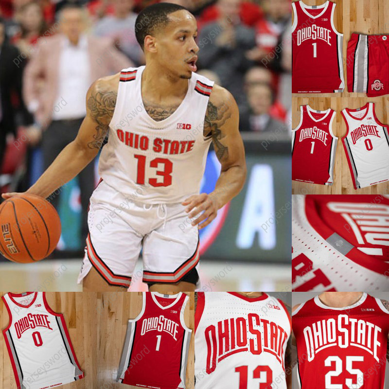

2020 Ohio State Buckeyes Basketball Jersey Abel Porter Jimmy Sotos Musa Jallow Eugene Brown III Justin Ahrens Justice Sueing Kyle Young, Red