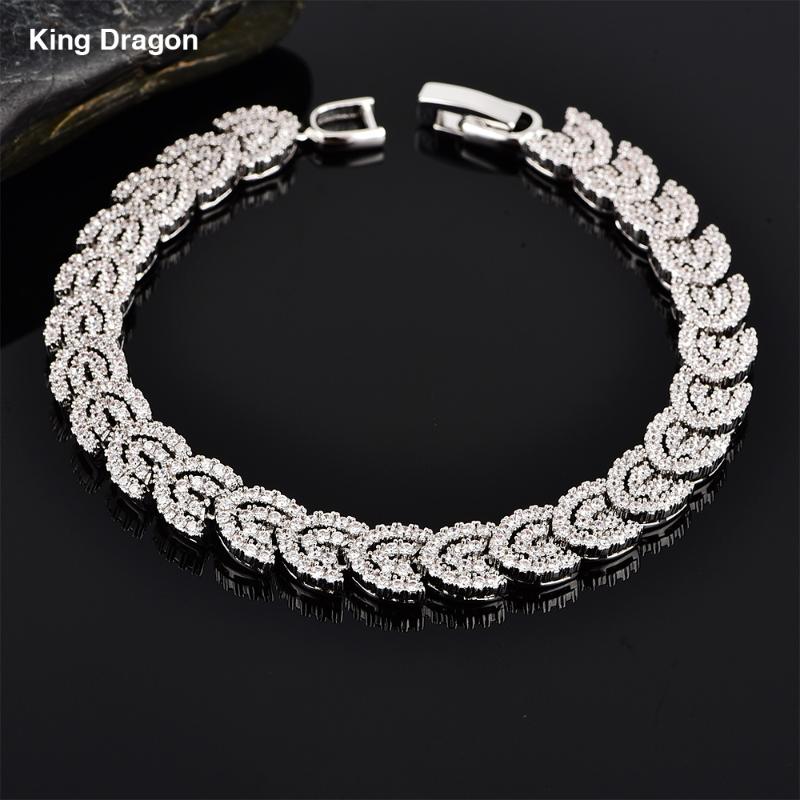 

New Arrival Luxury Cubic Zirconia Tennis Bracelets Crystal Wedding Bracelet For Women Valentine's Gift ZB-044